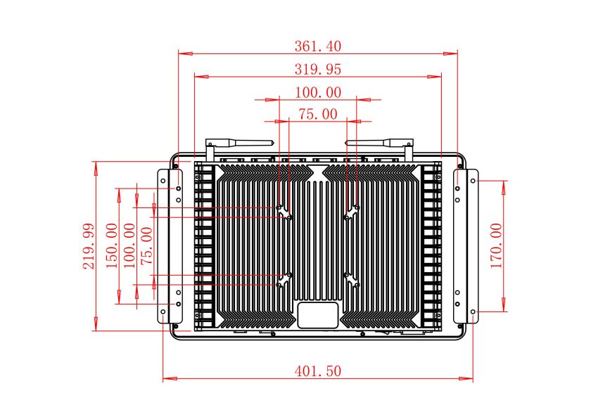 จอ LCD Android แบบกรอบเปิดขนาด 15.6 นิ้ว เกรดอุตสาหกรรม