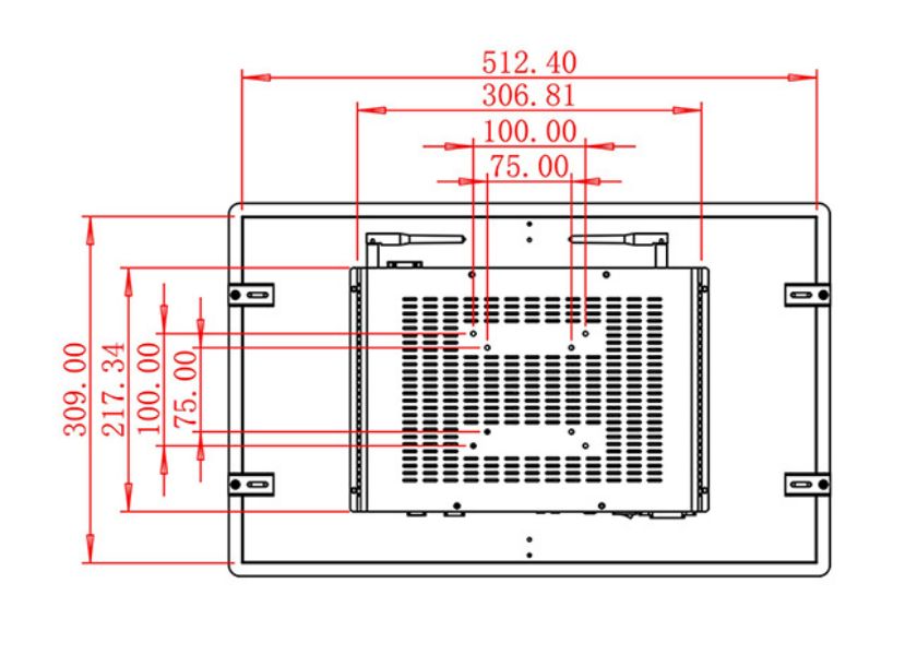 จอ LCD Android แบบกรอบเปิดขนาด 21.5 นิ้ว