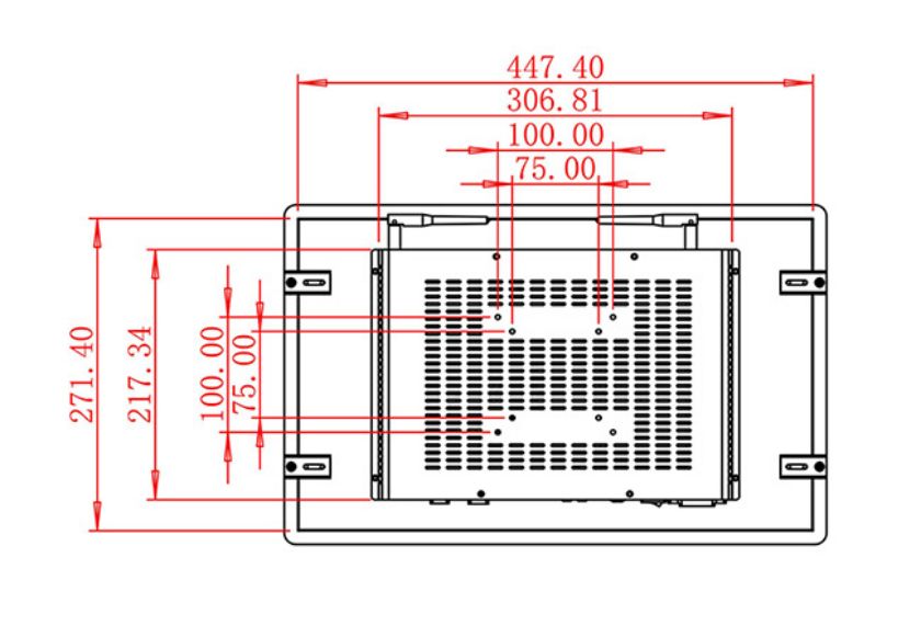 จอ LCD Android แบบติดเรียบขนาด 18.5 นิ้ว