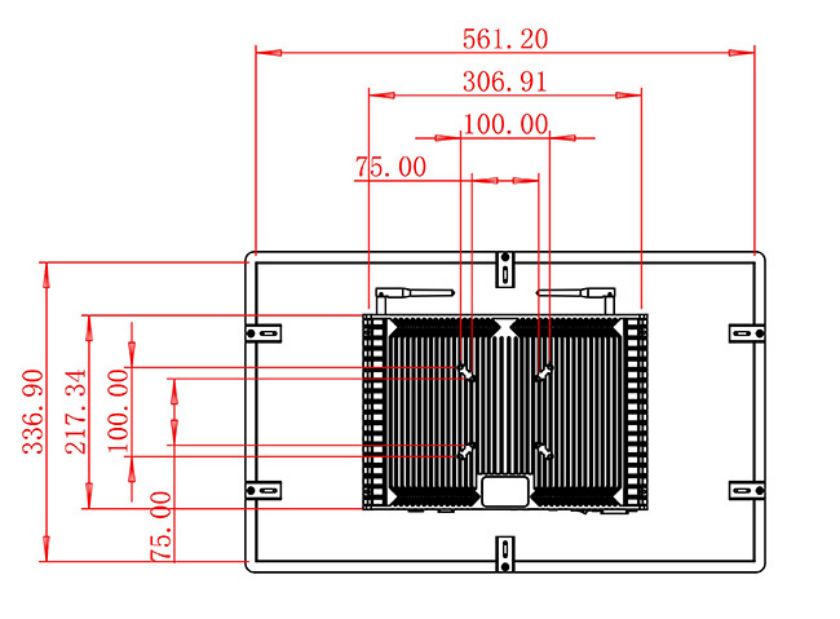 จอ LCD Android แบบติดเรียบขนาด 23.6 นิ้ว