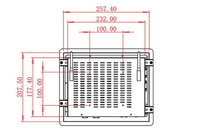 จอ LCD Android แบบฝังขนาด 10.4 นิ้ว