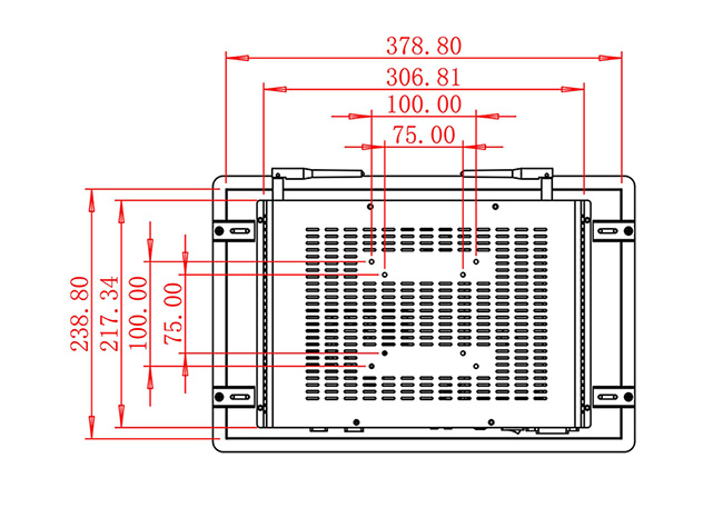 จอ LCD Android แบบฝังขนาด 15.6 นิ้ว