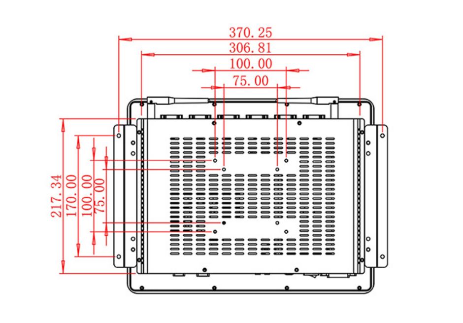 จอ LCD Android แบบฝังขนาด15 นิ้ว