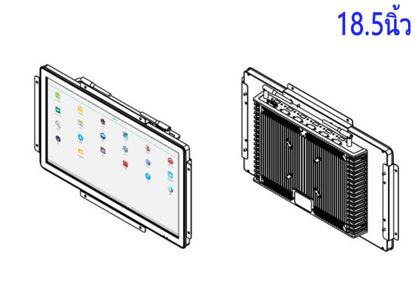 จอ LCD Android แบบฝังขนาด18.5 นิ้ว