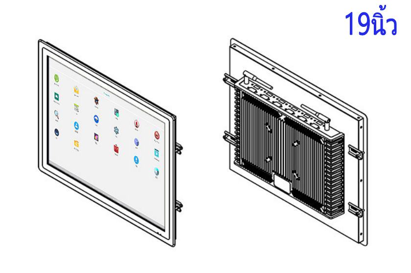 จอ LCD Android แบบฝังขนาด19 นิ้ว