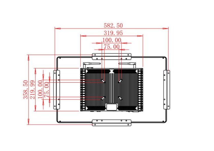 จอ LCD Android แบบฝังขนาด23.6 นิ้ว