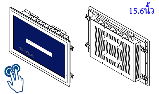 จอภาพสัมผัสแบบสัมผัสแบบ Full HD ขนาด 15.6 นิ้ว
