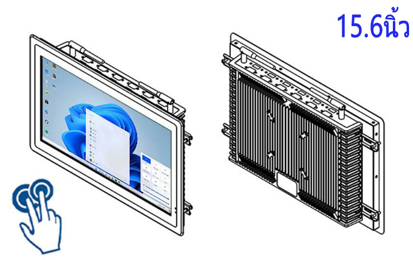 จอภาพสัมผัสแบบสัมผัสแบบ Full HD ขนาด 15.6 นิ้ว