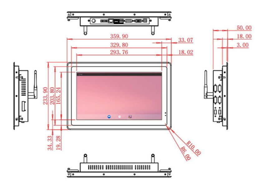 ราคาจอ LCD Android แบบกรอบเปิดขนาด 13.3 นิ้ว