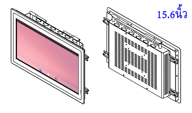 ราคาจอ LCD Android แบบฝังขนาด 15.6 นิ้ว