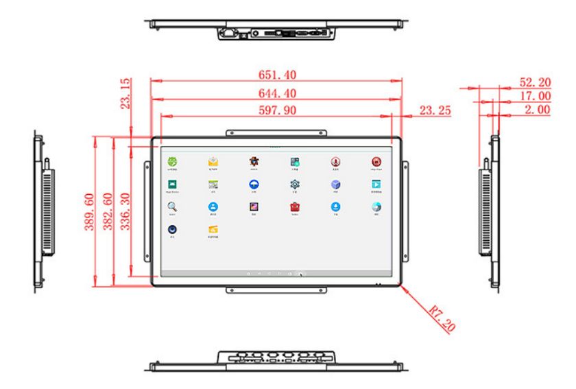 ราคาจอ LCD Android แบบฝังขนาด 27 นิ้ว