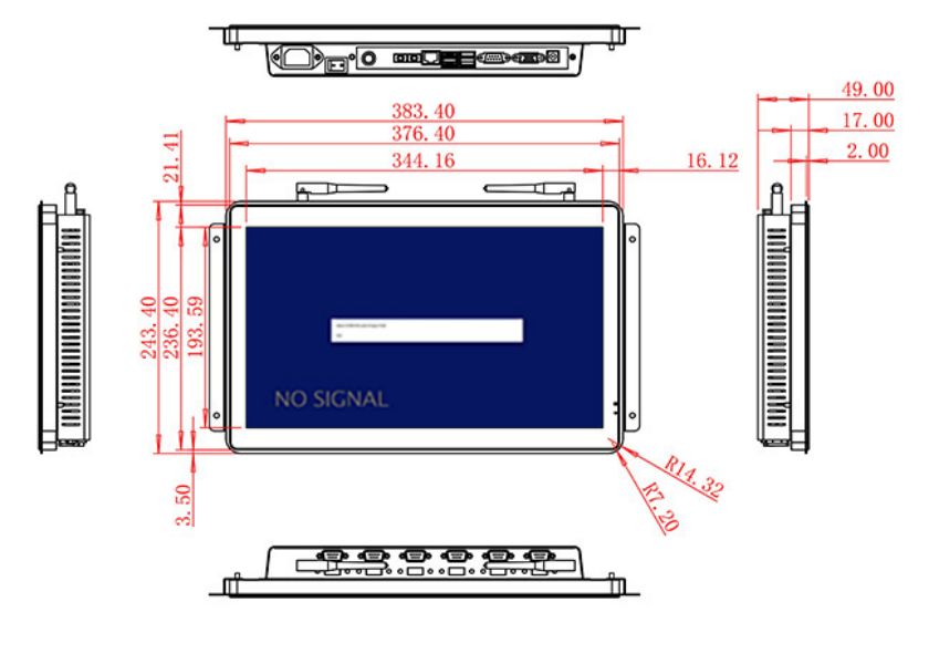 ราคาจอ LCD แบบกรอบเปิด 15.6 นิ้ว