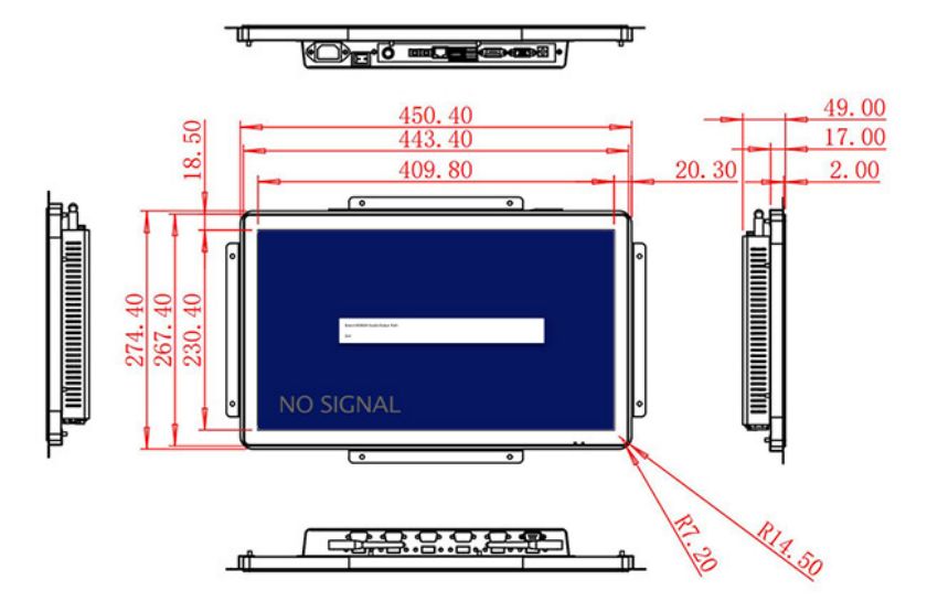 ราคาจอ LCD แบบกรอบเปิด 18.5 นิ้ว