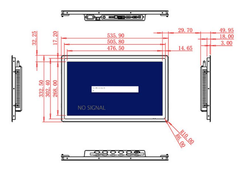 ราคาจอ LCD แบบกรอบเปิด 21.5 นิ้ว