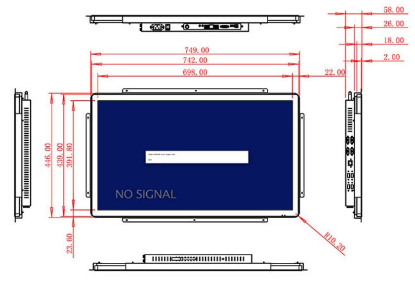 ราคาจอ LCD แบบกรอบเปิด 32 นิ้ว