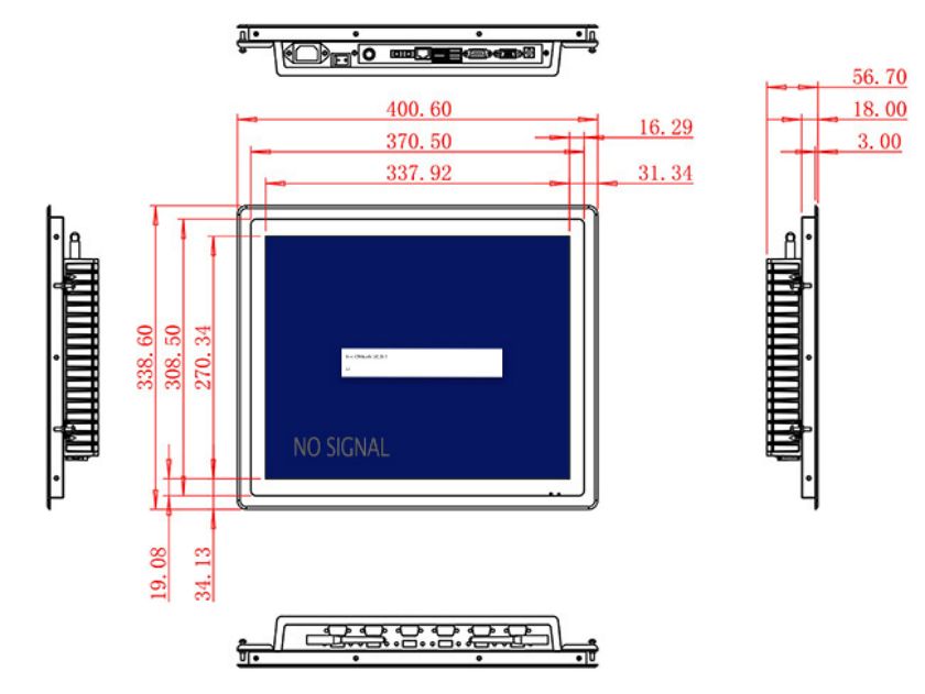 ราคาจอ LCD แบบฝัง17 นิ้ว