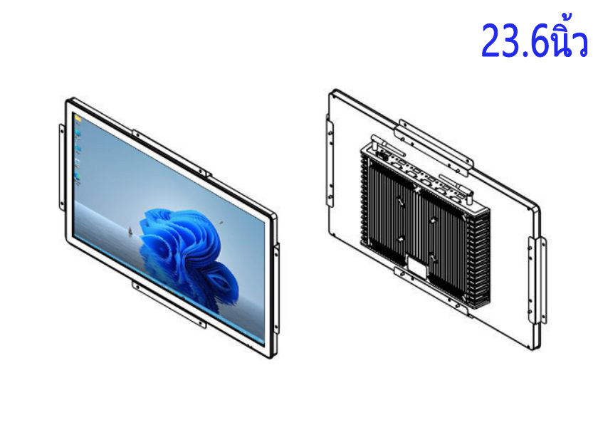 ราคาจอคอมพิวเตอร์แบบเปิดเรียบขนาด 23.6 นิ้ว