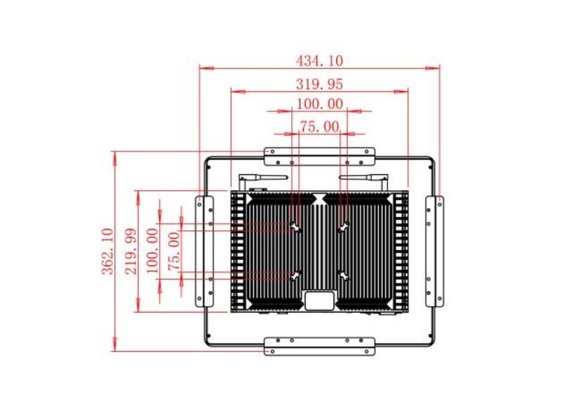 โรงงานจอ LCD Android แบบกรอบเปิดขนาด 19 นิ้ว