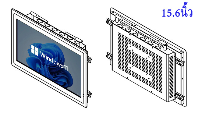 โรงงานจอคอมพิวเตอร์แบบฝังเรียบขนาด 15.6 นิ้ว